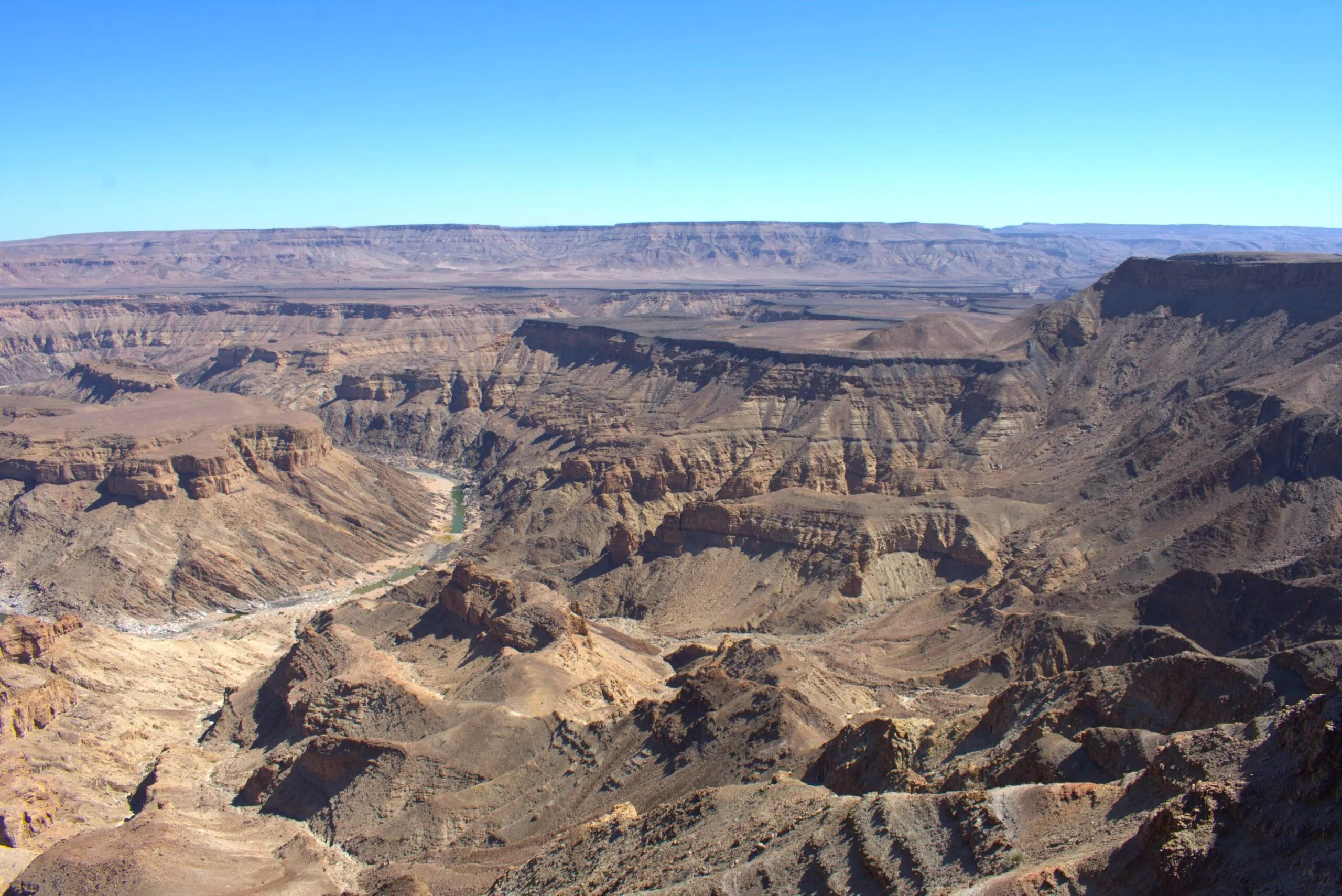 Panoramic view across the vast Fish River Canyon